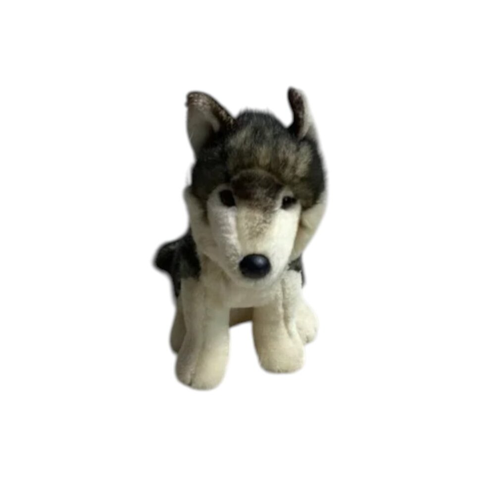 Douglas Husky Dog Stuffed Animal Gray & White 9 1/2" Tall Plush Cuddle Toy 2016